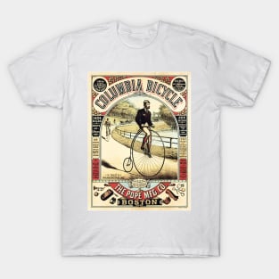 Columbia Bicycle Advertisement America Boston Vintage T-Shirt